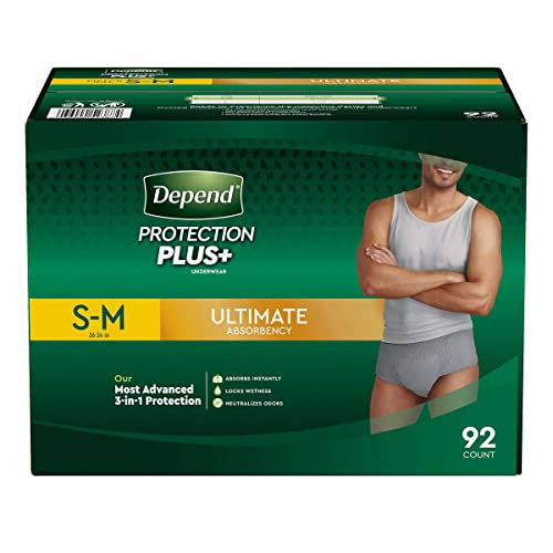 Depend Protection Plus Ultimate Max Absorbency 3-in-1 SureFit Flexible Underwear for Men: Best Choice for Men's Daily Co