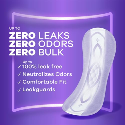 Always Discreet Women Incontinence Panty Liners, Size 2, Very Light Absorbency, Long Length, 111 CT x 2 Packs (222 Total