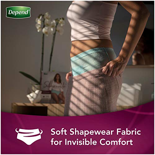 Depend Silhouette Women's Incontinence Underwear, Maximum Absorbency, Small Size, Pink/Black/Teal/Berry, 4 Count
Depend