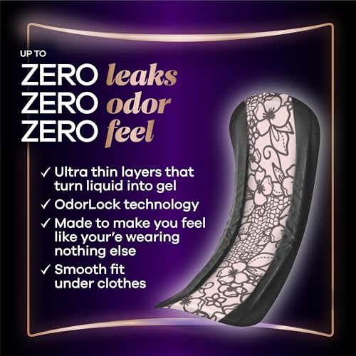 Always Discreet Adult Incontinence Pads for Women, Size 5, Heavy Absorbency, 28 Count x 3 Packs (84 Count Total)