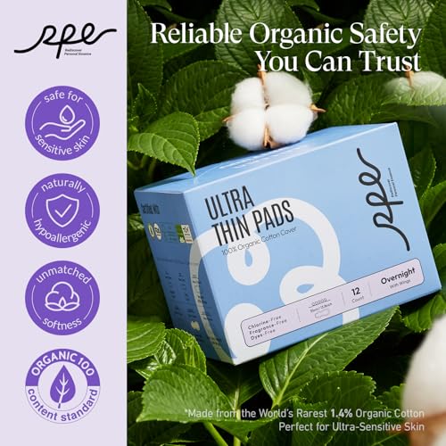 100% Organic Ultra Thin Extra Heavy Flow Menstrual Sanitary Napkins for Women (Overnight, Size 5, 72 Ct)
| Super Absorb